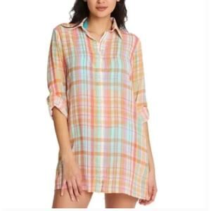 Bleu Rod Beattie Swimsuit Cover Up Small with pockets Small NWT